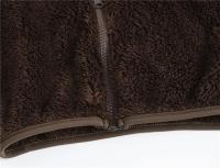 Abrigo con capucha de lana para niños, abrigo con cremallera de color sólido, ropa de invierno para niños - details 16