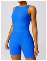 Mono de Yoga con Espalda Hermosa y Hueca Traje Deportivo de Fitness para Mujer Material Exterior de Nylon T-Shirt - details 17