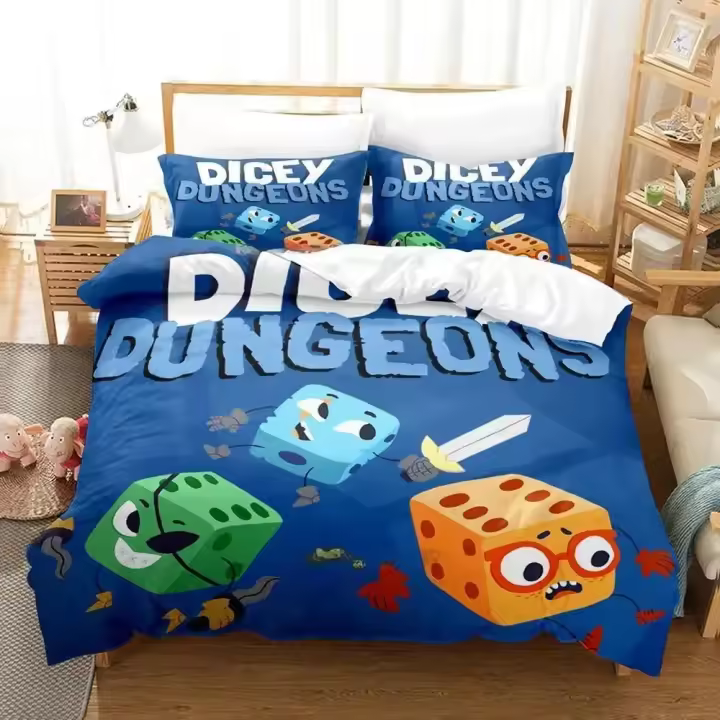 Juego de Ropa de Cama 3D Anime Tamaño Cama Twin Full Queen King Cubierta de Edredón para Adultos y Niños Juego de Ropa de Cama - 1