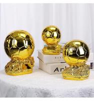 Copa de fútbol de Europa de 25CM, Balón de Oro, decoración de oficina con tecnología galvanizada, regalo de resina - details 1