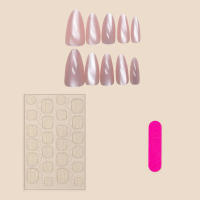 Uñas Falsoas de Ojo de Gato Puntas de Almendra de Resina para Mujeres y Niñas - details 4