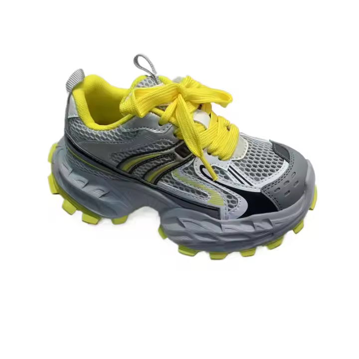 primavera y verano nuevos zapatos niños transpirables solo red zapatos deportivos niñas ligero moda papá zapatos niños medianos y viejos. - 1