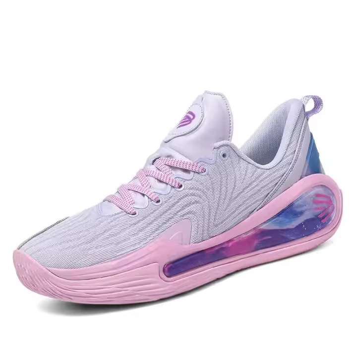 Nuevo diseño de baloncesto para mujer, cojín de aire de entrenamiento rojo, soporte arqueado, zapatos deportivos americanos de alta calidad - 1
