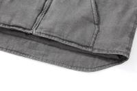 Chaleco de trabajo de algodón de pato con forro sherpa para hombre, chaqueta de lana táctica sin mangas de caza de lona simulada lavada vintage, chalecos de invierno - details 8
