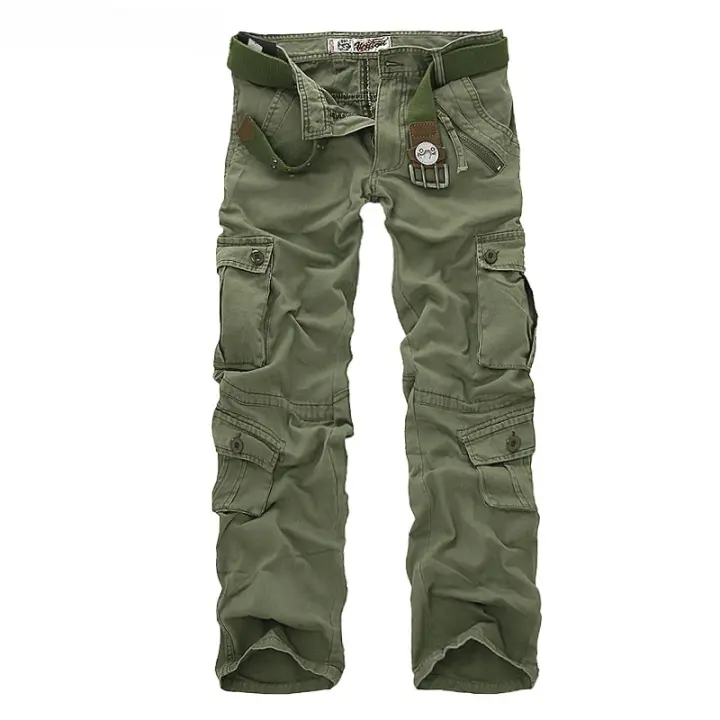 Pantalones Cargo de camuflaje para hombre, pantalones militares, bolsillo de herramientas, 7 colores, gran oferta, otoño - 1