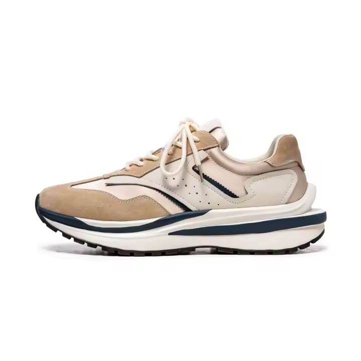 Nueva plataforma de alta calidad Nk, marca de moda para hombres, logotipo famoso, zapatos deportivos juveniles para correr de cuero - 1