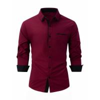 Camisa informal para hombre, camisa con cuello vuelto, a la moda - details 8