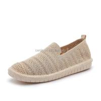 Se lanzó la nueva marca de moda de zapatos de lona de alta calidad de verano con encaje de fondo plano para mujer - details 4