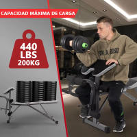 BANCO ABDMINALES MULTIFUNCIÓN BANCOS DE EJERCICIO, PORTANTE 200KG - details 5