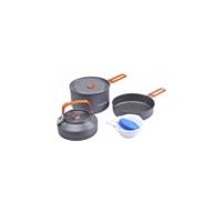 Feast Series - Juego de utensilios de cocina para camping, juego de cocina al aire libre con olla, hervidor, sartén, cuencos y espátula, construcción premium, kit ideal para mochileros, senderismo, camping en coche y uso de emergencia - details 10