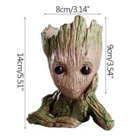 Eta de Flores Groot, jarrón para el hogar, arreglo de decoración multifuncional, personajes de anime, portalápices - details 14