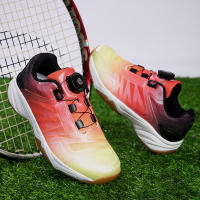 Zapatos de bádminton profesionales ligeros, transpirables, antideslizantes, amortiguadores, rojos, profesionales, zapatos de tenis. - details 11