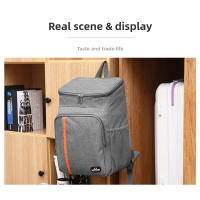 Mochila térmica impermeable, bolsa térmica gruesa de 20L, grande, aislada, de grado alimenticio, PEVA, escuela familiar, Picnic, refrigerador, bolsa de almuerzo - details 7
