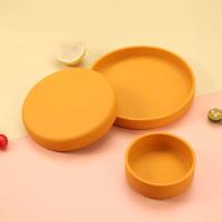 Juego de platos de cena de estilo nórdico para hornear, sartenes redondas de silicona para Pizza, bandeja antiadherente, platos de alimentación al aire libre, 3 uds. - details 3