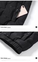 Chaqueta acolchada de algodón para hombre, abrigo ligero con capucha de estilo coreano, prendas de vestir gruesas informales de estilo japonés, novedad de invierno de 2024 - details 12
