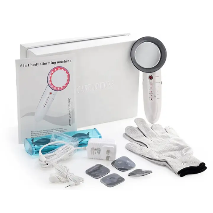 Masajeador Facial 6 en 1, máquina de cavitación LED EMS, masajeador Mágico ultrasónico para adelgazamiento, Lifting, para use doméstico - 1