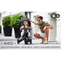 Kinderkraft Triciclo Plegable AVEO, Asiento Giratorio, hasta 5 Años