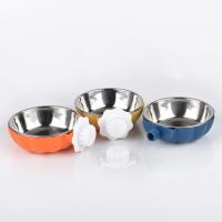 Cuenco de jaula para mascotas de acero inoxidable, diseño colgante, cuencos dispensadores de alimentos para mascotas multiusos, cuenco de alimentación portátil doble para mascotas, agua - details 3