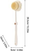 Cepillo de Ducha de Doble Cara Cepillo de Cuerpo con Cerdas Suaves y Duros para Duchas - details 3