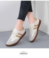 Nuevos zapatos de mujer, zapatos planos informales a la moda, zapatos vulcanizados para mujer, zapatillas para caminar al aire libre, zapatos clásicos cómodos para mujer, negro y blanco - details 4