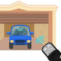 Mando a distancia de copia para puerta de garaje, botón de aprendizaje, Control remoto para puertas de garaje electrónicas - details 1