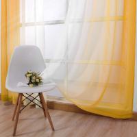Cortinas De Ventana Gradiente Semi Transparentes Para Dormitorio Y Sala De Estar Bloqueo De Calor Sin Capa Doble Material Poliéster Modernas Con Borlas En Lado Instalación - details 43