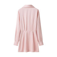 Elegante Vestido de Oficina Mini A-line Cuello de Gola Sólida para Mujeres Primavera 2025 - details 3
