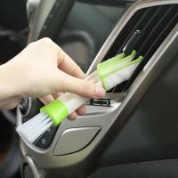 Herramienta de limpieza de salida de aire acondicionado 2 en 1, cepillo limpiador de rejilla de coche multiusos Interior de polvo - details 1