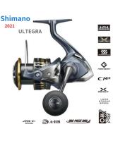SHIMANO-carretes giratorios de pesca ULTEGRA, 2021-1000, cuerpo libre, 5 + 1BB, arrastre máximo, 3/4/9/11kg, carrete de carne, Ruedas de pesca, 5000 - details 0