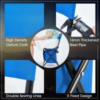 Banco de pesca desmontable, silla plegable portátil para acampar en la playa con bolsa refrigerada, respaldo ligero para exteriores - details 10