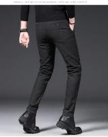 Pantalones de felpa de invierno para hombre, pantalones de negocios cálidos con cordón de terciopelo, gruesos, informales, elásticos - details 8