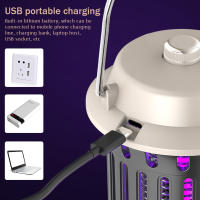 Lámpara antimosquitos eléctrica USB, recargable, para interiores y exteriores, luz eléctrica para atrapar mosquitos, señuelo para matar mosquitos - details 2
