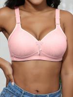 Sujetadores inalámbricos con Tirantes ajustables y ribete de encaje, Conjunto de sujetador sin aros con estampado cómodo para mujer, surtido, paquete de 5 - details 1