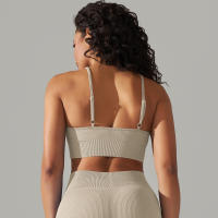 Hamidou-Sujetador deportivo Sexy para mujer, ropa interior deportiva a prueba de golpes, almohadilla extraíble para el pecho, para gimnasio, entrenamiento, Fitness, correr, Tops de realce - details 28