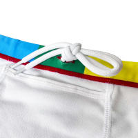 Jessborn calzoncillos de baño para hombre, traje de baño sexy con rayas gruesas de arcoíris, pantalones cortos de cintura baja para surfear en la playa, primavera caliente - details 9