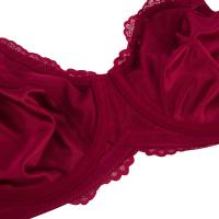 sujetadores con aros para mujer, minimizador Floral de encaje, cobertura completa, sin relleno, sin forro, soporte cómodo para el día a día - details 19