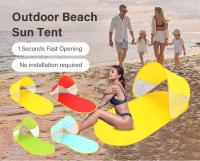 Carpa de playa para acampar con protección solar para exteriores, sin necesidad de construir, carpa de playa de apertura rápida, carpa de playa con forma de zapatilla azul - details 15