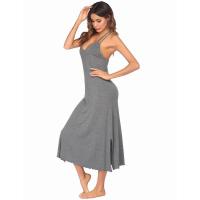 Primavera Verano Mujer Homewear Pijamas Vestido de tirantes Impreso Casa Casual Camisón Mujer - details 14