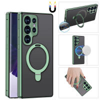 Funda protectora de metal magnético para Samsung S23 S22 Ultra con frente de vidrio templado + parte trasera de PC, marca RUWANGAA, compatible con - details 9