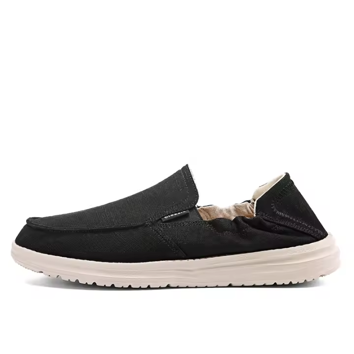 Mocasines casuales y ligeros de hombre con un pedal, zapatos de tela. - 1