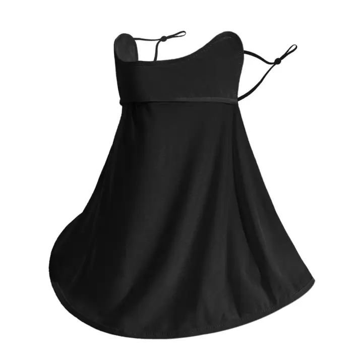 Pasamontañas de protección para el cuello, bufanda de seda de hielo, protector solar, cubierta facial - 1