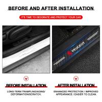 Protectores de Fibra de Carbono para Puerta de Coche, accesorio para Peugeot 208, 2008, 207, 301, 308, 408, 4008, 508, Rifter, Decoración para Estribos de Coche Pegatinas, 4 Piezas - details 5