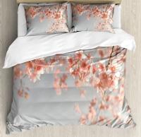 Juego de Ropa de Cama con Diseño de Cerezo Japónesako Sakura en Tamaño King/Queen Floral Primaveral Vintage para Mujeres y Niñas - details 12
