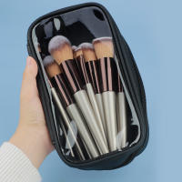 Juego de 18 Pinceles de Maquillaje Bolsa Portátil de Oro Champán con Pinceles de Sombras de Ojos y Cabello Suave - details 8