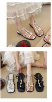 Sandalias de diamantes de imitación para mujer2025Nuevo diseño DE INTERÉS ESPECIAL DE VERANO plano para exterior sandalias romanas estilo Hada zapatos de mujer - details 10
