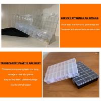 Caja de Almacenamiento de Plástico con 24 Rejillas Organizador de Joyería y Pendientes - details 7