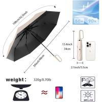 Paraguas Plegable Automático Protección UV, Resistente a la Lluvia y Bolsoso Portátil para Exteriores - details 1