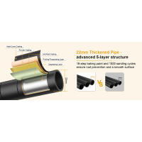 ULIFHOME P4 Ropa rodante resistente, ropa para colgar ropa, estantes para ropa independientes con ruedas, portátil de metal - details 3