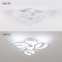 Lámpara de Techo LED Goeco 40W Iluminación Blanca Fría Moderna 3 Cabezas de Pétalos - details 3