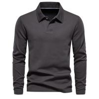 POLO de manga larga con solapa casual tops tendencia versátil - details 4